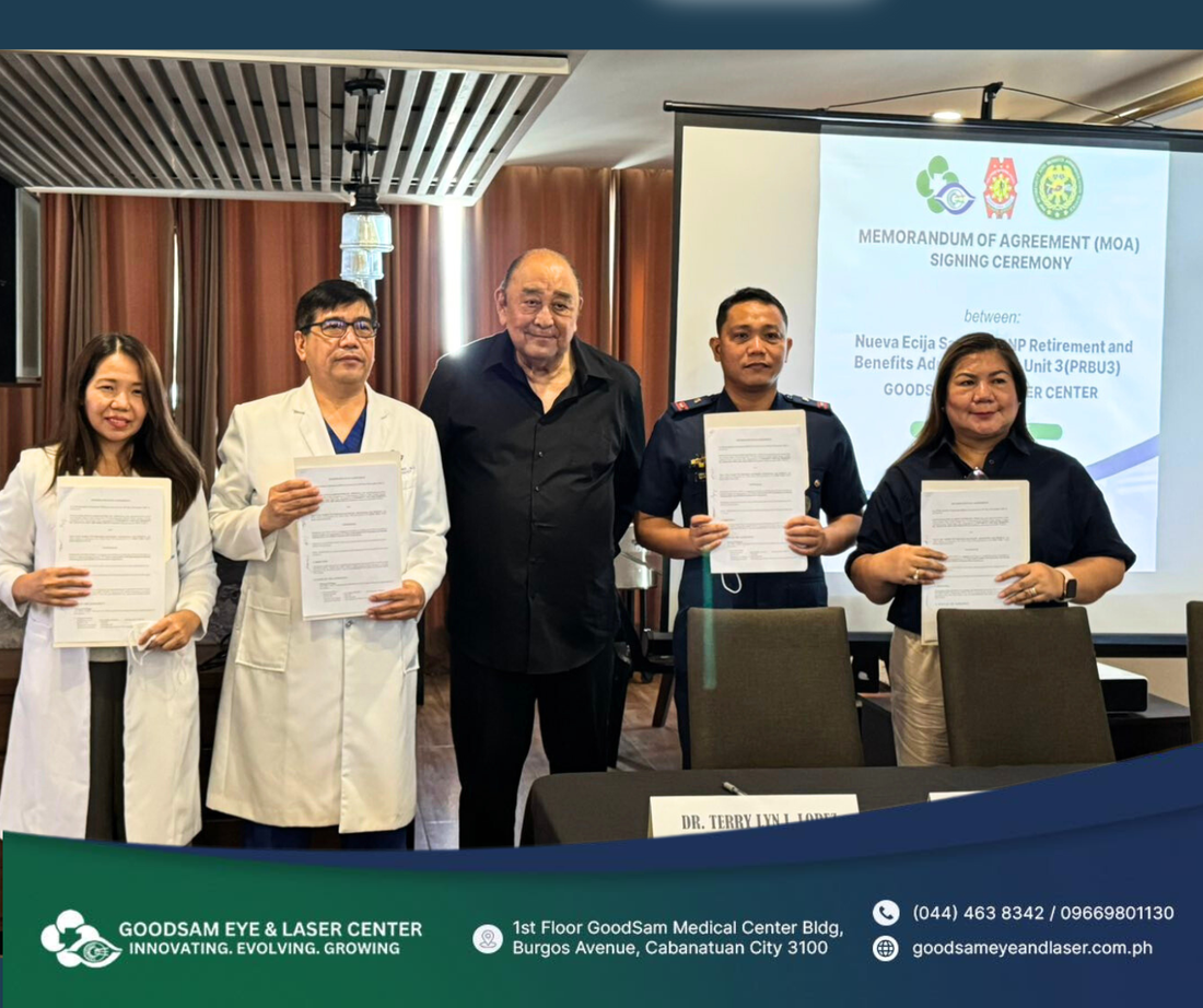 Goodsam Eye & Laser Center and PRBU3 Nueva Ecija Seal MOA to Strengthen Eye Care Support for PNP Retirees